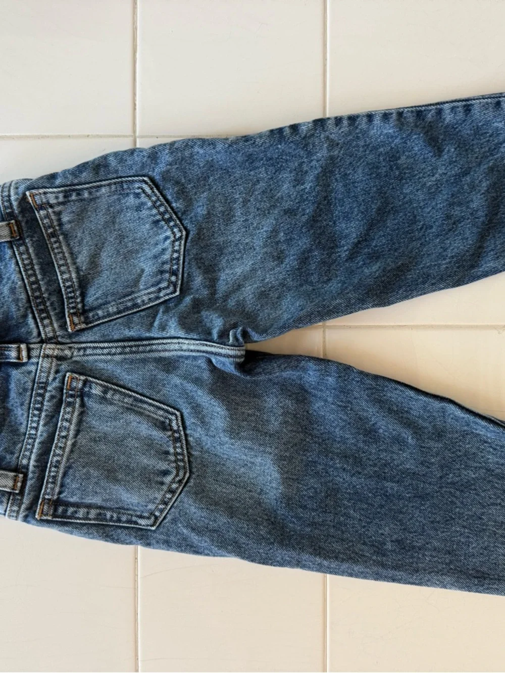 J. Crew Girls Sz 4 High Waist Mom Jeans Adjustable Waist 100% Cotton Crew Cuts - Picture 3 of 11